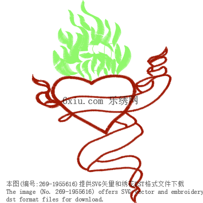 svg矢量绣花图下载