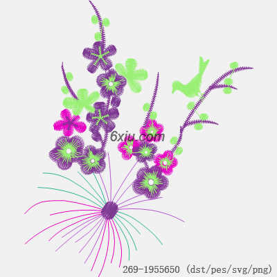 svg矢量绣花图下载