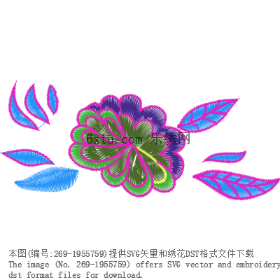 svg矢量绣花图下载