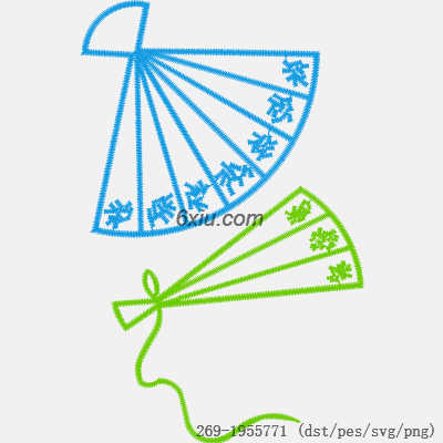 svg矢量绣花图下载