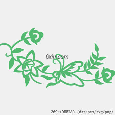 svg矢量绣花图下载
