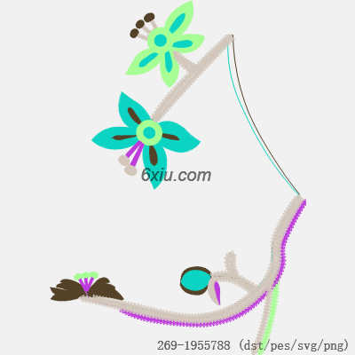 svg矢量绣花图下载