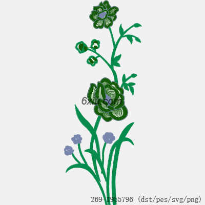 svg矢量绣花图下载