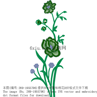 svg矢量绣花图下载