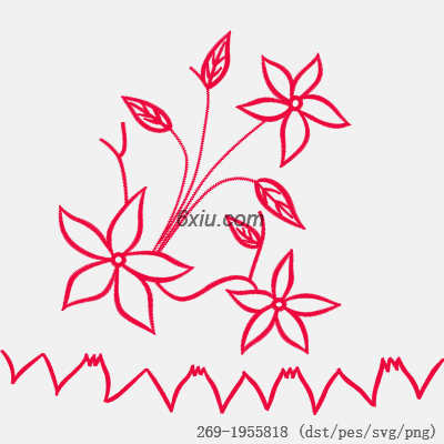 svg矢量绣花图下载