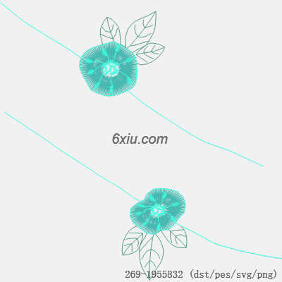 svg矢量绣花图下载