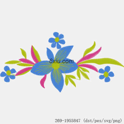 svg矢量绣花图下载