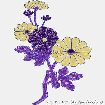 svg矢量绣花图下载