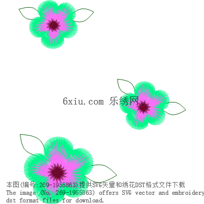 svg矢量绣花图下载