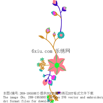 svg矢量绣花图下载