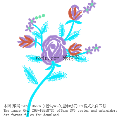 svg矢量绣花图下载