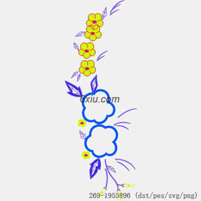 svg矢量绣花图下载
