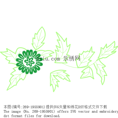 svg矢量绣花图下载