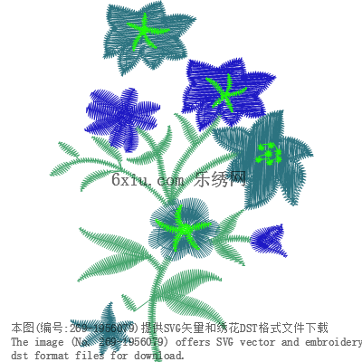svg矢量绣花图下载