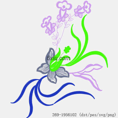 svg矢量绣花图下载
