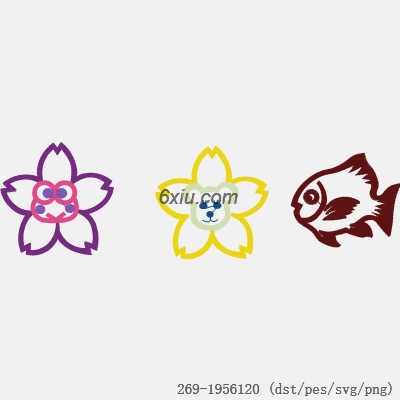 svg矢量绣花图下载