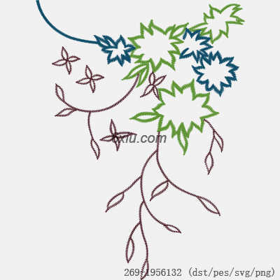svg矢量绣花图下载