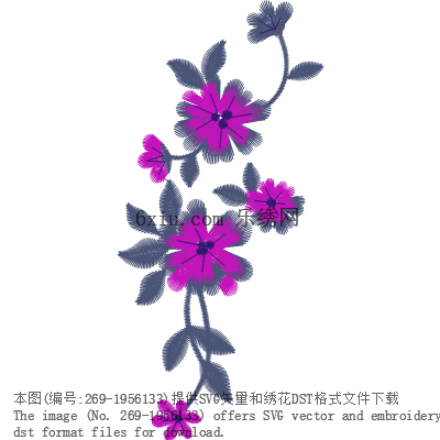 svg矢量绣花图下载