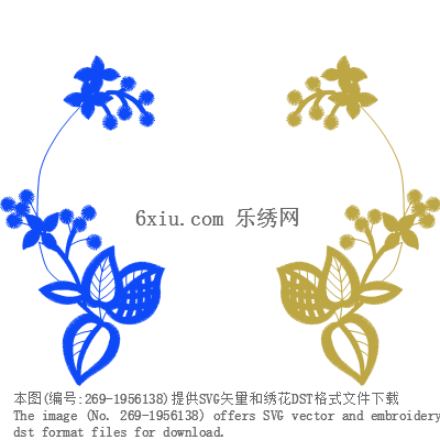 svg矢量绣花图下载