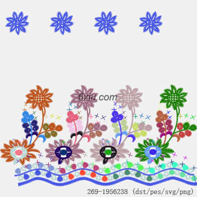 svg矢量绣花图下载