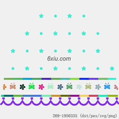 svg矢量绣花图下载