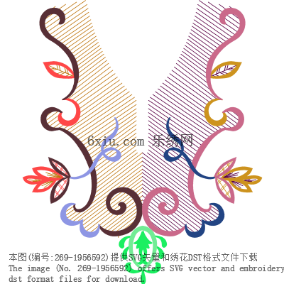 svg矢量绣花图下载