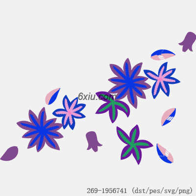 svg矢量绣花图下载