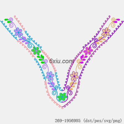 svg矢量绣花图下载