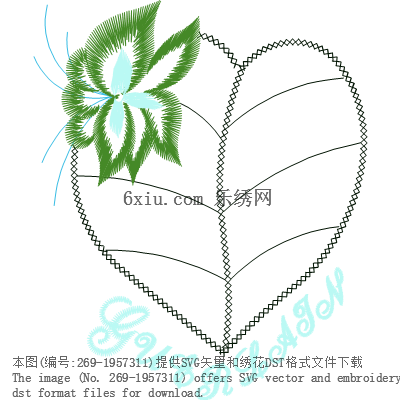 svg矢量绣花图下载