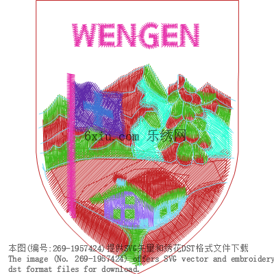 svg矢量绣花图下载