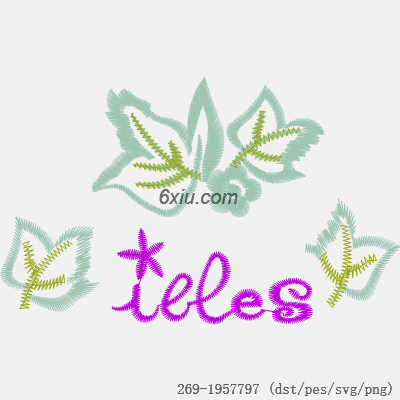 svg矢量绣花图下载