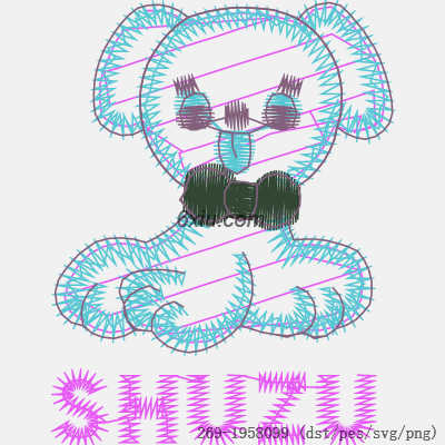 svg矢量绣花图下载