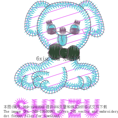 svg矢量绣花图下载
