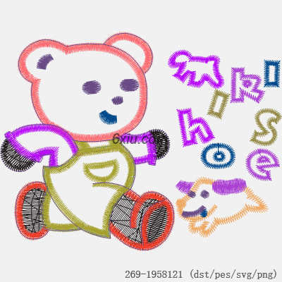 svg矢量绣花图下载