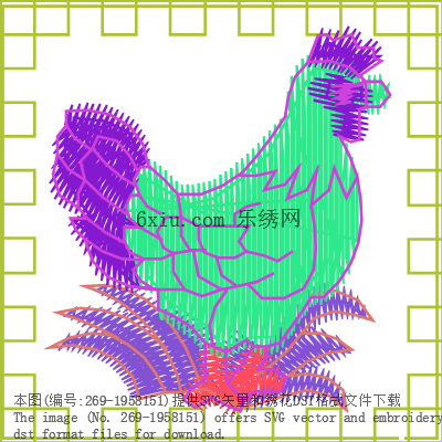 svg矢量绣花图下载