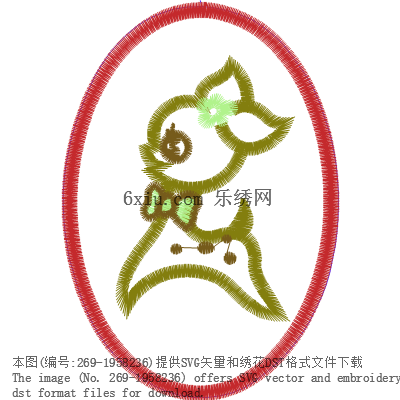 svg矢量绣花图下载