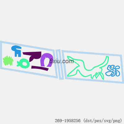 svg矢量绣花图下载