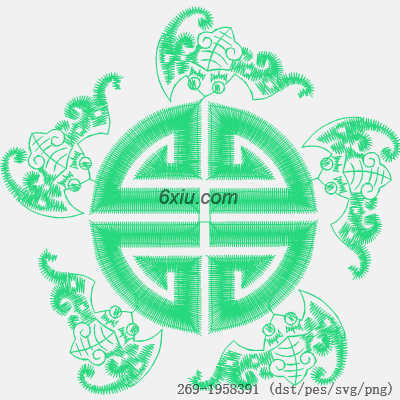 svg矢量绣花图下载