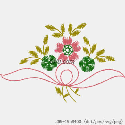 svg矢量绣花图下载