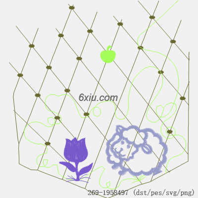 svg矢量绣花图下载