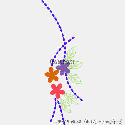svg矢量绣花图下载