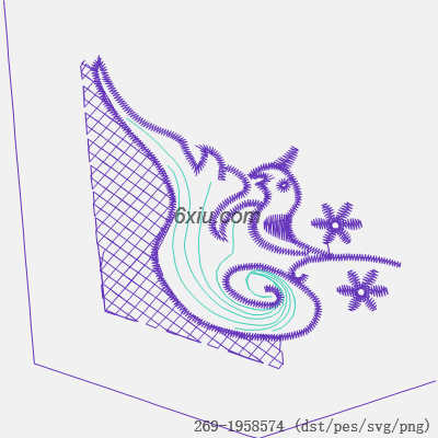 svg矢量绣花图下载
