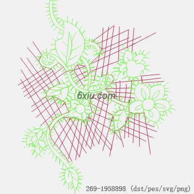 svg矢量绣花图下载