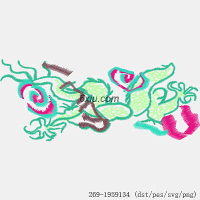 svg矢量绣花图下载