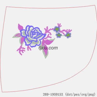 svg矢量绣花图下载