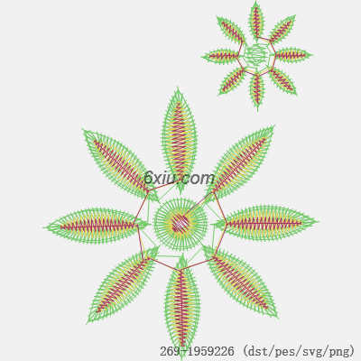 svg矢量绣花图下载