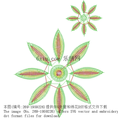 svg矢量绣花图下载