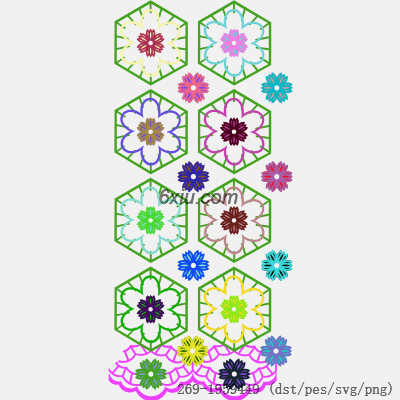svg矢量绣花图下载