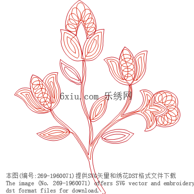 svg矢量绣花图下载