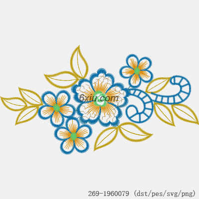 svg矢量绣花图下载